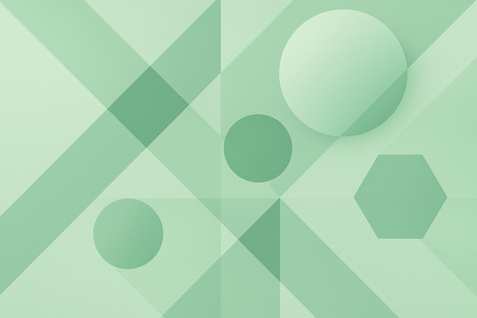 a pastel green geometrical design